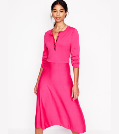 Flora corduroy midi shirt dress 1