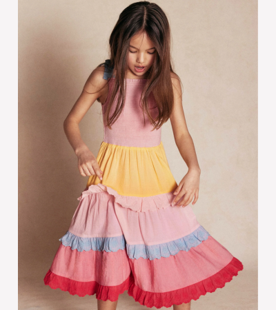 Odette Woven Summer Tiered Dress