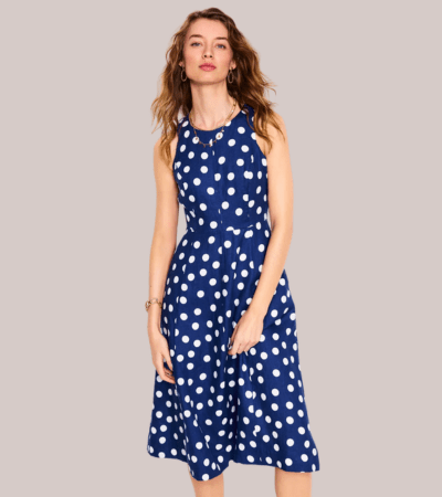 Carla linen midi dress