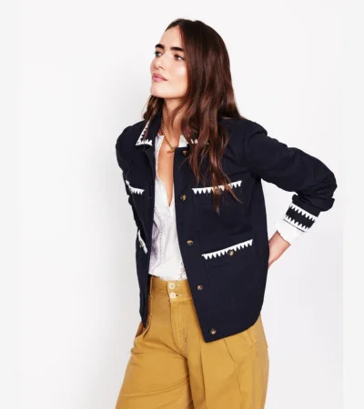 Bestickte Utility-Jacke
