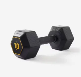 10 kg Cross Training and Weight Training Hexagonal Dumbbell Black 1