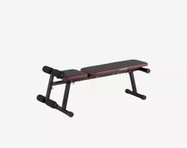 Fold-Down Incline Weights Bench with Leg Bar 500 Fold