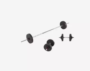 Weight Training Dumbbells and Bars Kit 50 kg
