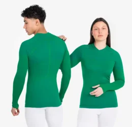 Adult Long Sleeved Thermal Base Layer Top Keepdry – Green 1