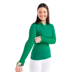 Adult Long Sleeved Thermal Base Layer Top Keepdry – Green 2
