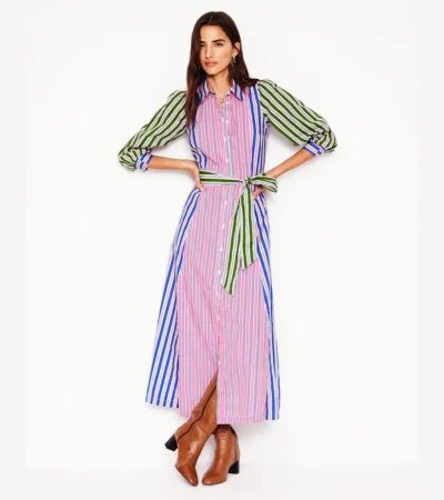 Clara cotton shirt dress