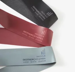 Fitness Resistance Bands Three Pack 5 6 7 kg GreyBurgundyBlack 1