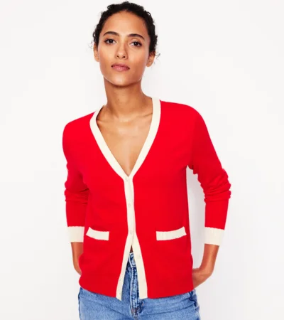 Emilia Cotton V Neck Cardigan