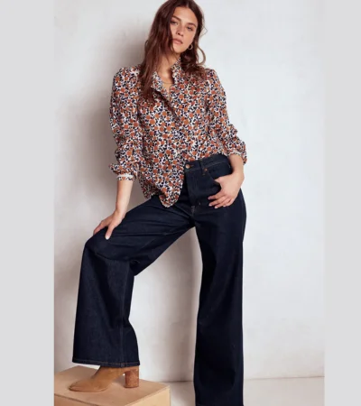 High waisted Wide Leg Jeans