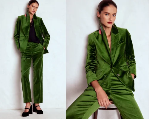 Canonbury SamthoseGrune Fichte mitStamford Samtblazer