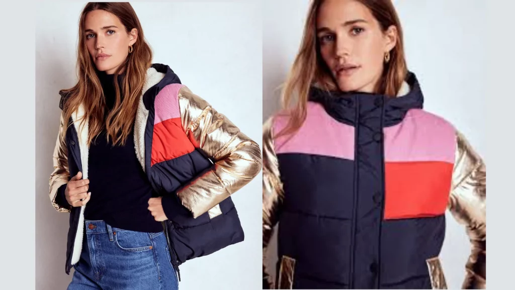 Kurze wattierte Steppjacke 1