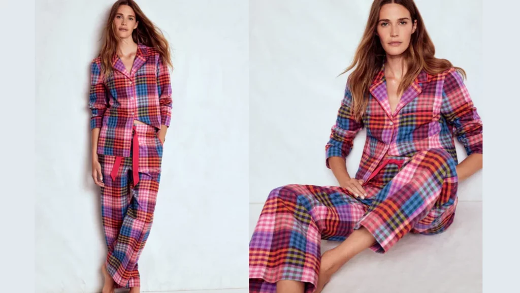 Pyjamaoberteil aus gebursteter Baumwolle 1