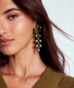 Statement Ohrhanger mit Edelsteinen