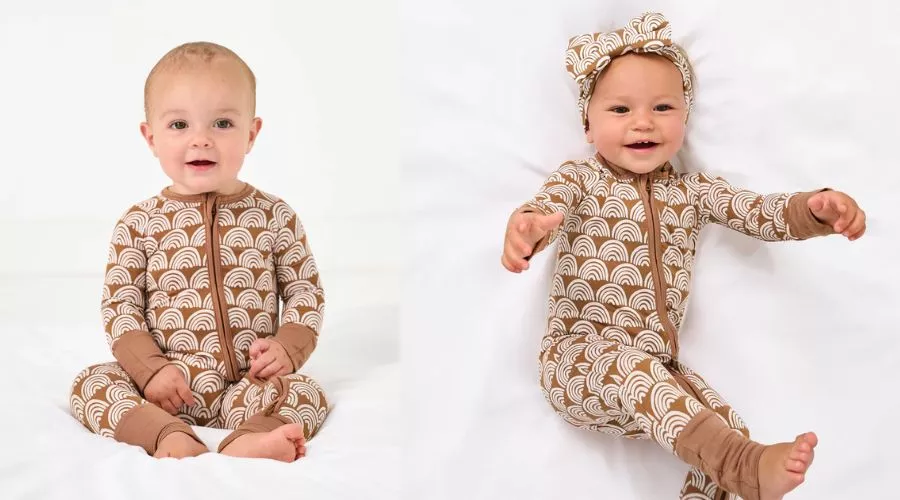 Rust Rainbows Bamboo Viscose Zippy