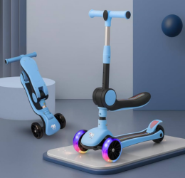 Kids 3 Wheeled Scooter Premium 2.0 Blue