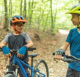 Kids Cycling Gloves 500 Ages 8 12 Years BlackYellow