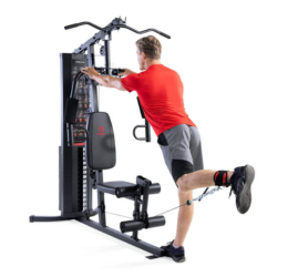 Estacao de musculacao compacta Eclipse MWM4965 para uso domestico Torre de pesos de 68 kg