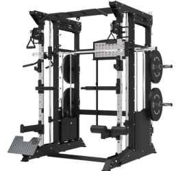 Kit basico de academia Multipower para uso domestico com banco pesos e piso de borracha