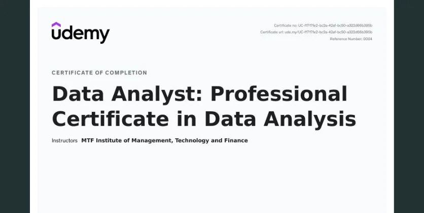 Analista de datos Certificado profesional en analisis de datos