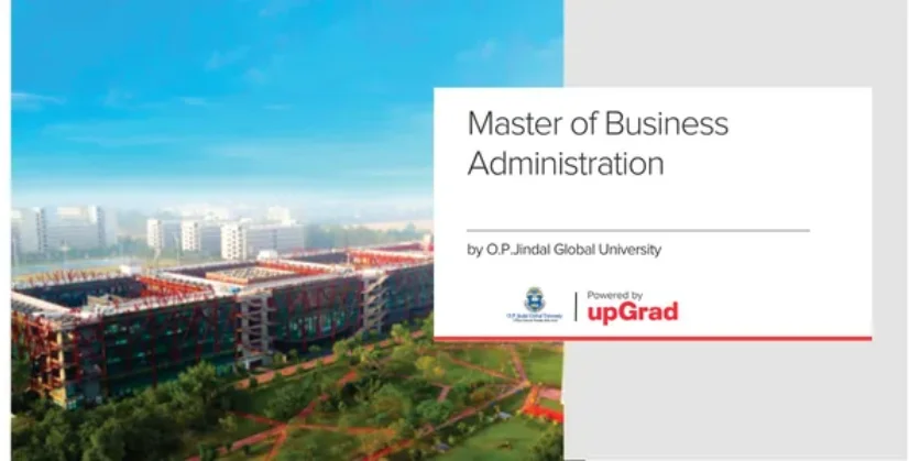 Master of Business Administration from O.P. Jindal Global University