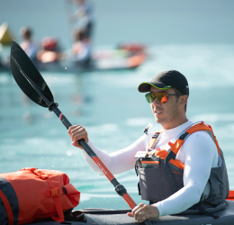 Kayak Carbon-Plastic Separable-Adjustable 2-Section